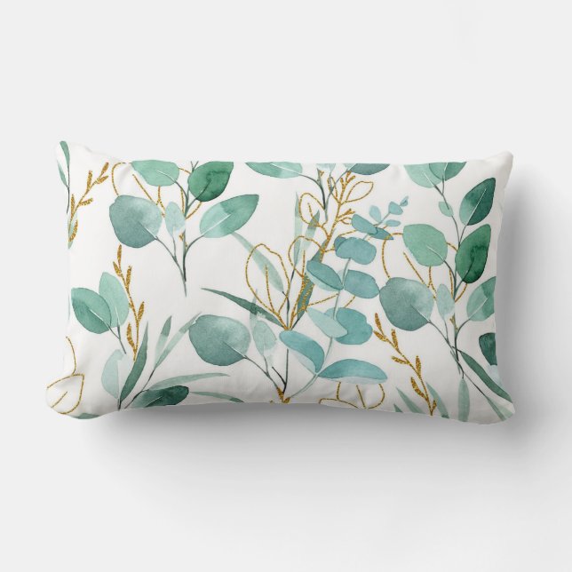 Pretty floral decorative eye-catching  lumbar cushion (Front)