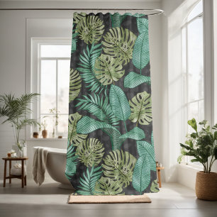 Pretty floral decorative eye-catching  shower curtain