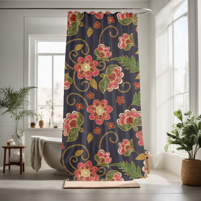 Pretty floral decorative eye-catching   shower curtain (Creator Uploaded)