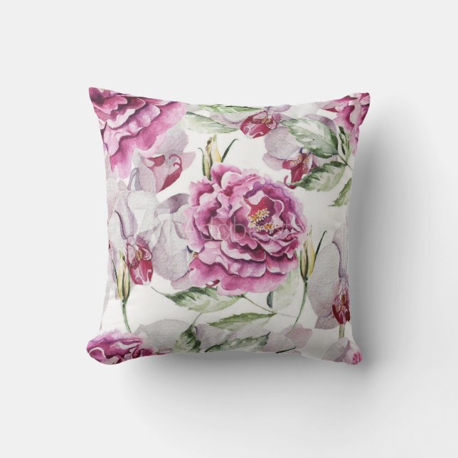 Pretty Floral Decorative Pillow .. (Front)