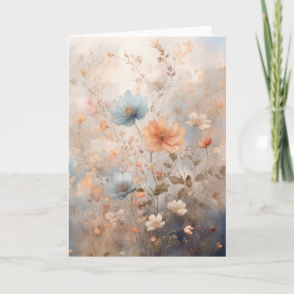Pretty floral design card