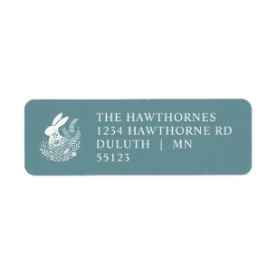 Pretty Floral Easter Bunny