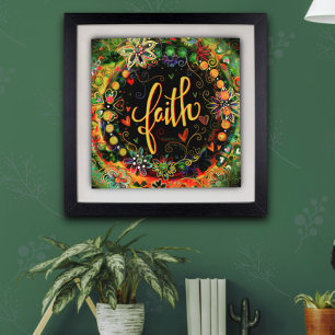 Pretty Floral Elegant Faith Inspirivity  Photo Print