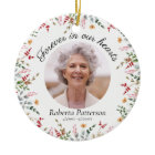 Pretty Floral Forever in Our Hearts Memorial Photo