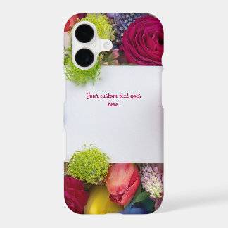 Pretty Floral Framed Roses Text Box Custom