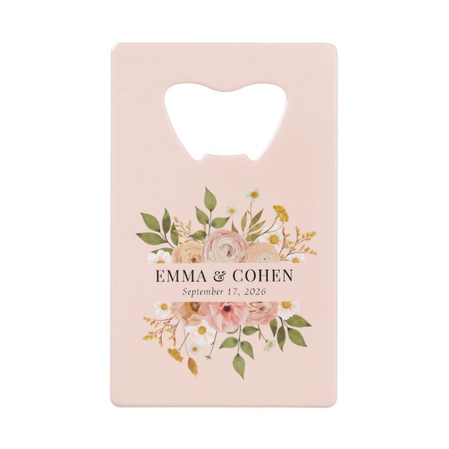 Pretty floral garden wedding favour (Front)