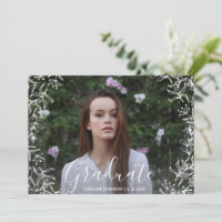 Pretty Floral Graduation Party Graduate Photo