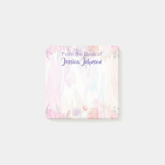 Pretty Floral Lined Post-it Notes