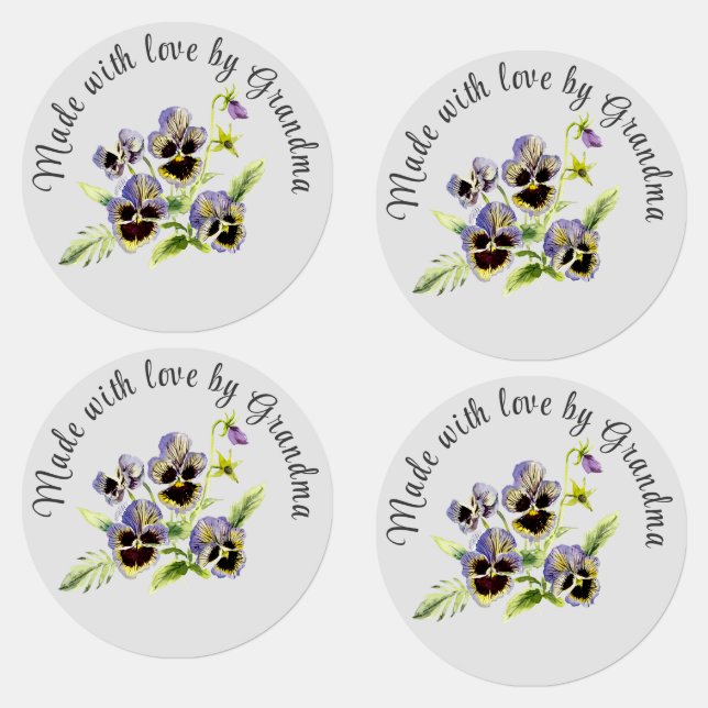 Pretty Floral Made By Iron-On Labels (Group)