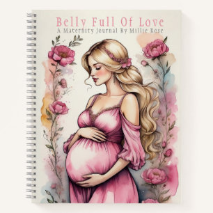 Pretty Floral Maternity Expecting Mum Journal