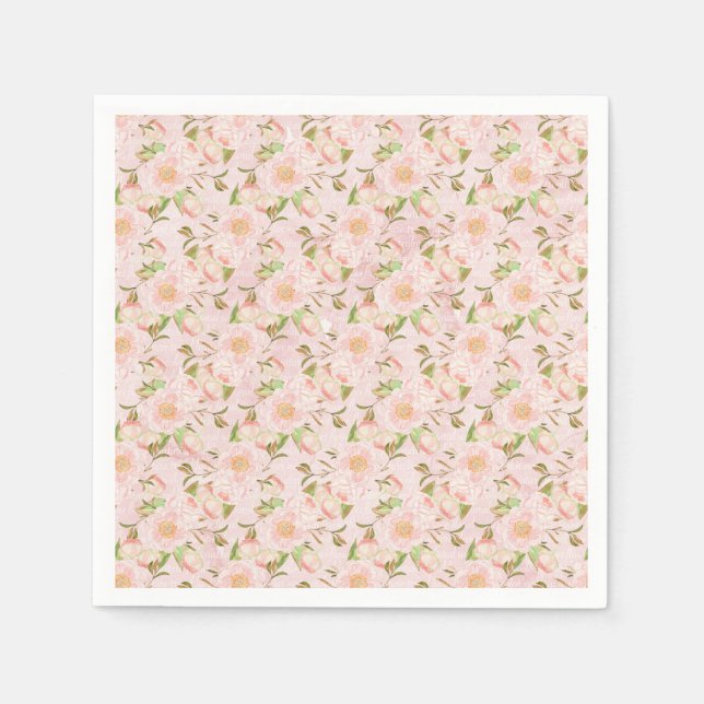 Pretty Floral Napkin (Front)