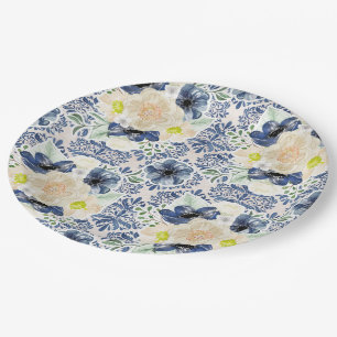 Pretty Floral Paper Plate