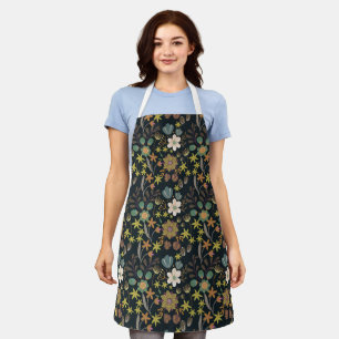Pretty Floral Pattern Apron