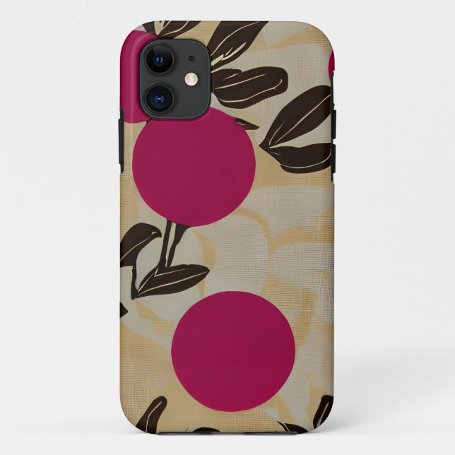 Pretty Floral Pattern Case-Mate iPhone Case (Back)