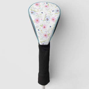 Pretty Floral Pattern Golf Head Cover