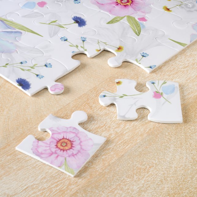 Pretty Floral Pattern   Jigsaw Puzzle (Side)