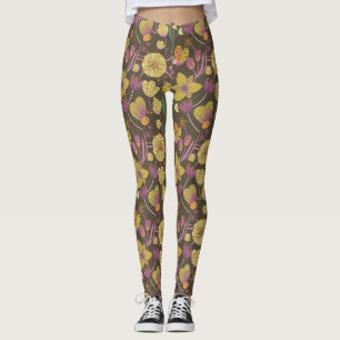 Pretty Floral Pattern Leggings