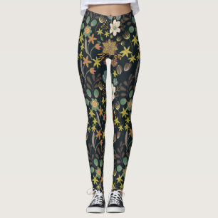 Pretty Floral Pattern Leggings