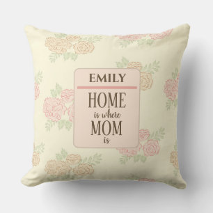 Pretty Floral Pattern Mothers Day Cushion
