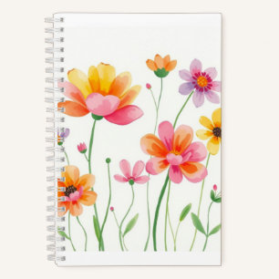 Pretty Floral Pattern Notebook