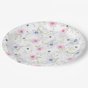 Pretty Floral Pattern Plate