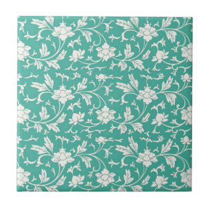 Pretty Floral Pattern Tile