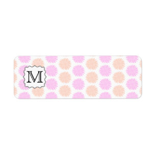 Pretty Floral Pattern with Custom Monogram Letter.
