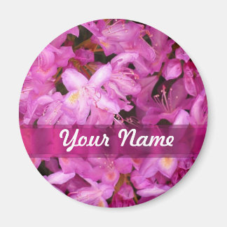 Pretty floral personalised magnet