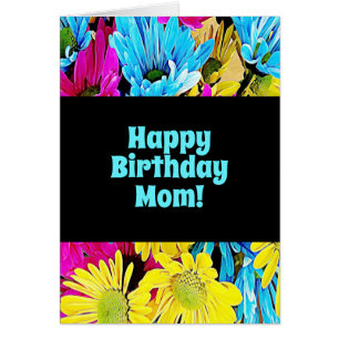 Pretty Floral Photo For Mum Birthday Card