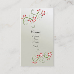 Pretty Floral Profile card