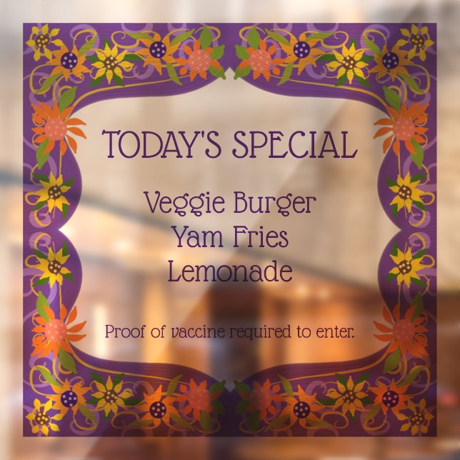 Pretty Floral Purple Border (Sheet 2)