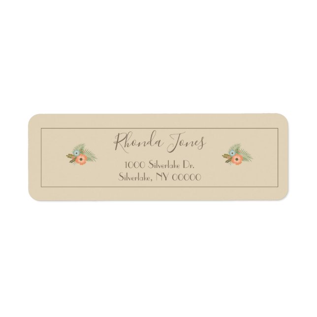 Pretty Floral Rustic (Front)