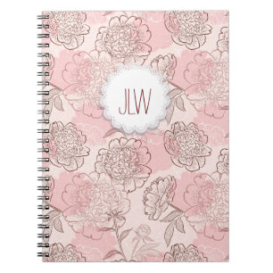 Pretty Floral Spiral Notebook