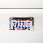 Pretty Floral Watercolor with Dots on Black