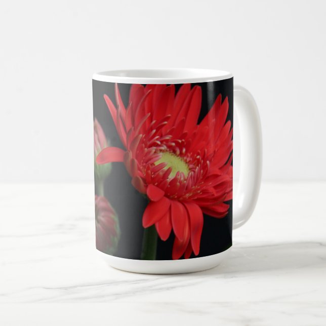 Pretty floral, with verse from Psalm 118:24 Coffee Mug (Front Right)