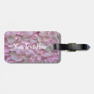 Pretty Floral   Your Text here   luggage tag