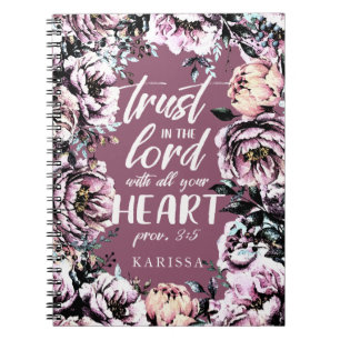 Pretty Florals   Scripture Journal   Light Text