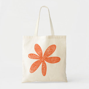 Pretty Flower - Autumn Orange Tote Bag