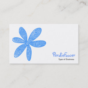 Pretty Flower - Baby Blue 6699FF Business Card
