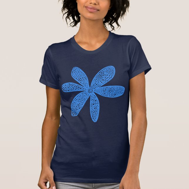 Pretty Flower - Baby Blue T-Shirt (Front)