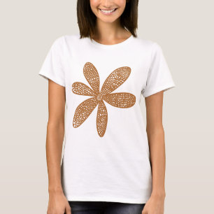 Pretty Flower - Brown T-Shirt