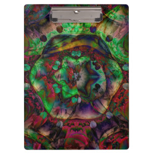 Pretty Flower Burst Abstract Clipboard