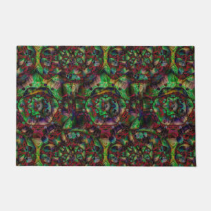 Pretty Flower Burst Abstract Doormat