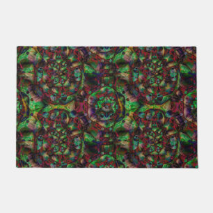 Pretty Flower Burst Abstract Doormat