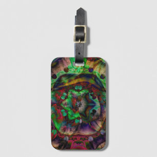 Pretty Flower Burst Abstract Luggage Tag