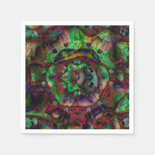 Pretty Flower Burst Abstract Napkin