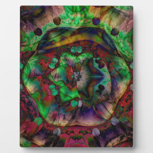 Pretty Flower Burst Abstract Plaque