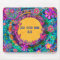 Pretty Flower Custom Name Inspirivity Mousepad