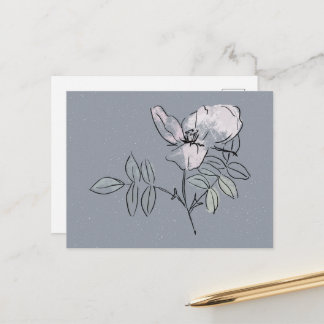 Pretty Flower Doodle Postcard