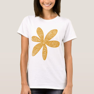 Pretty Flower - Golden Brown T-Shirt